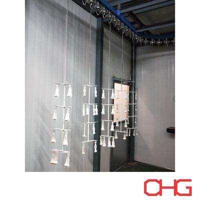 สายการทาสีน้ําอ่อนน้ํามันกระจกที่มีระบบขนส่งที่มีข้อมูลเทคนิคที่กําหนดเองและการติดตั้งอุปกรณ์นําทาง