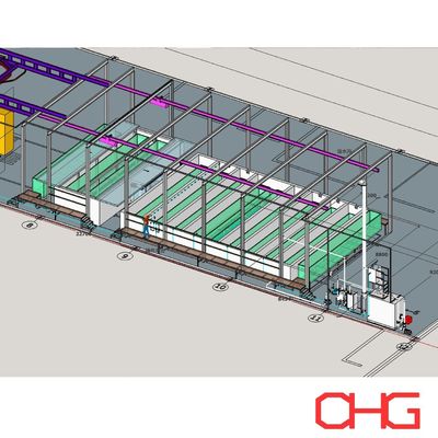 เส้นการบํารุงรักษาก่อนการท่วมที่ให้การเตรียมผิวบนโปรไฟล์อลูมิเนียม