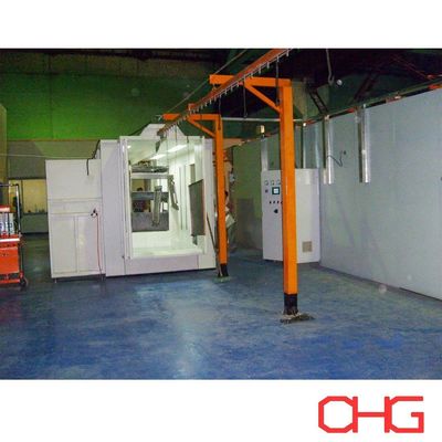 สายเคลือบผงมือที่กําหนดเอง พร้อมห้องสเปรย์สแตนเลสคาร์บอน