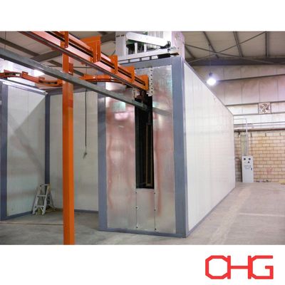 ระบบขนส่งชั้นบนที่สามารถปรับแต่งได้ สายเคลือบผงไฟฟ้าอัตโนมัติสําหรับส่วนประกอบรถ