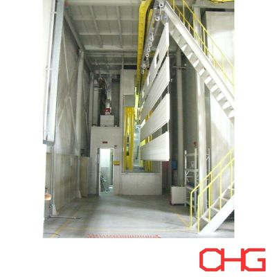 อุปกรณ์เคลือบผงกระเป๋าควบคุมไฟฟ้าเหล็ก ด้วยวิธีการอัตโนมัติ