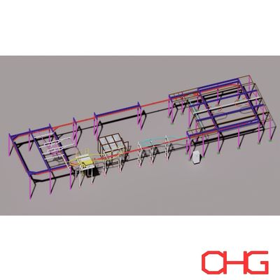 สายการเคลือบขี้ขี้ขี้ขี้แรง ระบบเคลือบขยะอัตโนมัติสําหรับส่วนโลหะที่หลากหลาย ขอคําตอบตามสั่ง