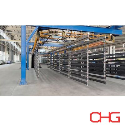 คุณภาพ สายเคลือบผงประสิทธิภาพสูงสําหรับชั้นวาง 13.5m Hangers PP Spray Booth โรงงาน