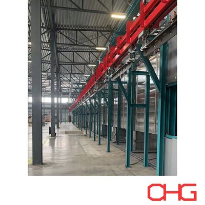 ราคาดี Power and Free Overhead Trolly Conveyor System for Coating Line offers customizable layout ออนไลน์