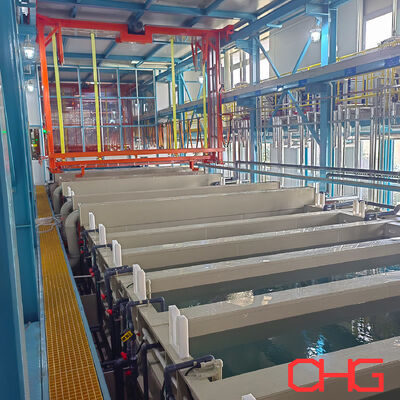 สายเคลือบ E ต่อเนื่องที่มีถัง anodizing ความจุขนาดใหญ่และกระบวนการการรักษาก่อนหลายระยะ